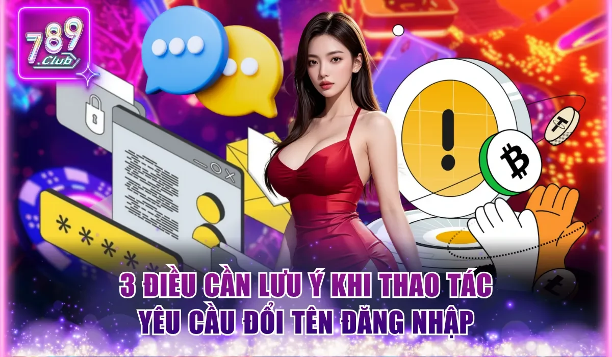 3 điều cần lưu ý khi thao tác yêu cầu đổi tên đăng nhập