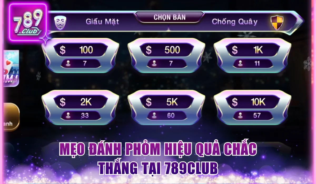 Mẹo đánh Phỏm hiệu quả chắc thắng tại 789Club