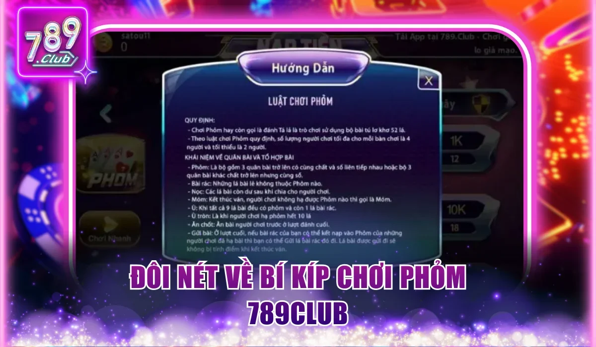 Đôi nét về bí kíp chơi Phỏm 789Club