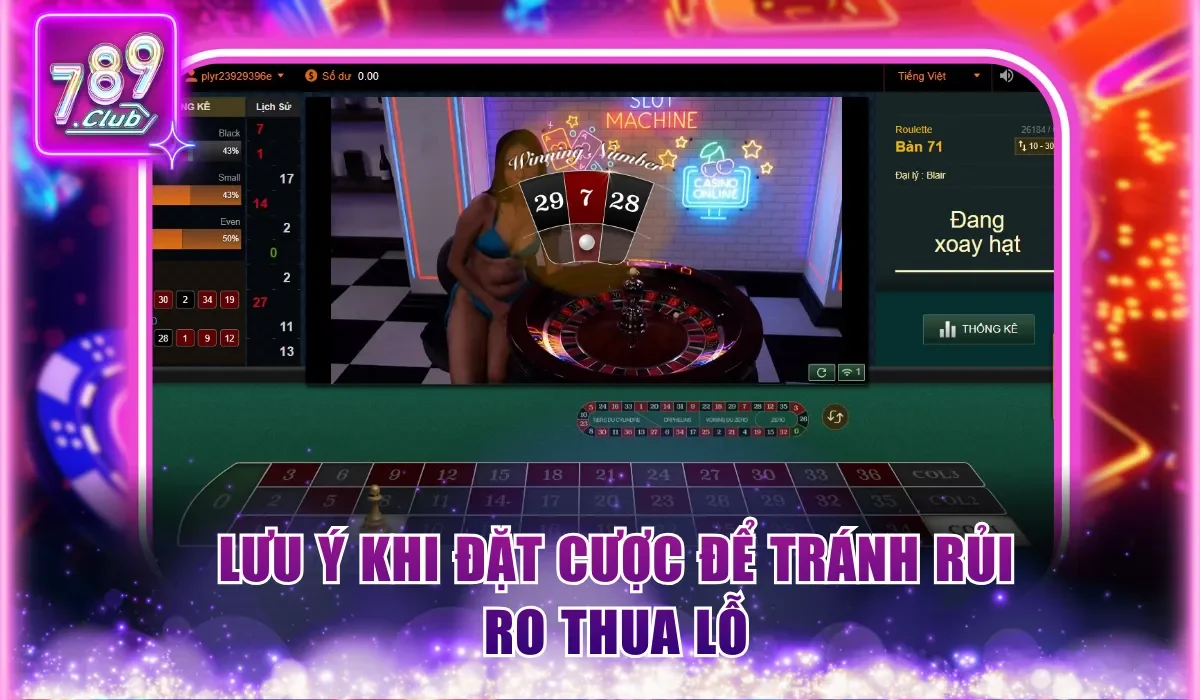 Lưu ý khi đặt cược để tránh rủi ro thua lỗ